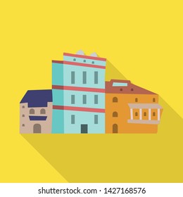 Isolated object of architecture and home logo. Collection of architecture and Georgia vector icon for stock.