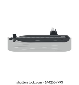 Isolated object of army and deep sign. Collection of army and nuclear vector icon for stock.