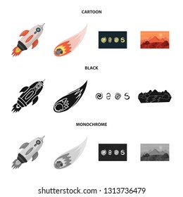 Isolated object of astronomy and technology  icon. Set of astronomy and sky vector icon for stock.