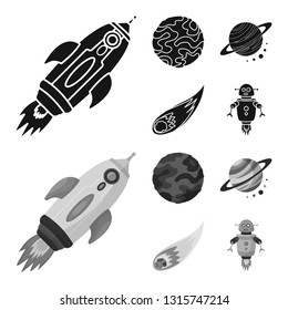 Isolated object of astronomy and technology  icon. Collection of astronomy and sky stock vector illustration.