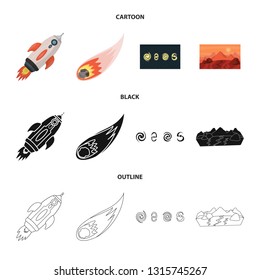 Isolated object of astronomy and technology  sign. Collection of astronomy and sky vector icon for stock.