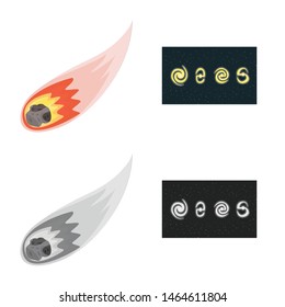 Isolated object of astronomy and technology symbol. Collection of astronomy and sky stock symbol for web.