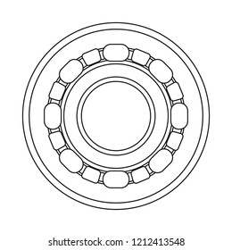 Isolated object of auto and part icon. Set of auto and car stock vector illustration.