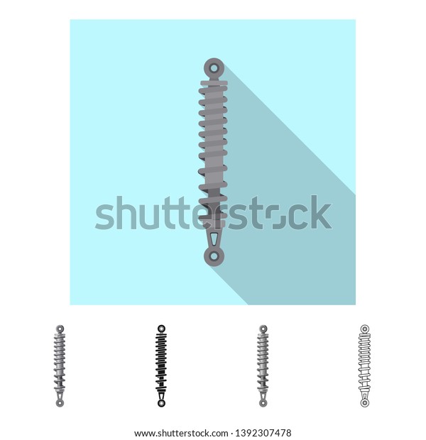 Isolated object of auto and part\
sign. Collection of auto and car stock vector\
illustration.