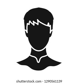 Isolated object of avatar and dummy icon. Collection of avatar and image stock vector illustration.