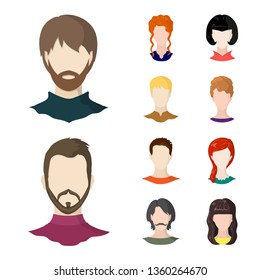 Isolated object of avatar and dummy logo. Collection of avatar and figure stock vector illustration.