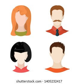 Isolated object of avatar and dummy logo. Collection of avatar and figure stock vector illustration.