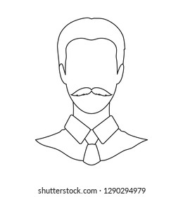 Isolated object of avatar and dummy sign. Collection of avatar and image stock vector illustration.