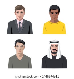 Isolated object of avatar and face sign. Set of avatar and profile stock vector illustration.