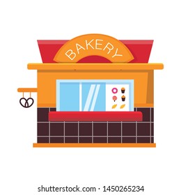 Isolated object of bakery and shop logo. Set of bakery and window vector icon for stock.