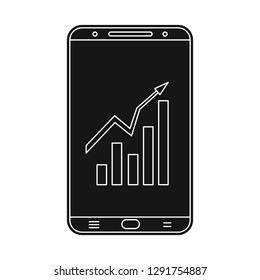 Isolated object of bank and money icon. Collection of bank and bill stock vector illustration.