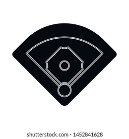 Isolated object of baseball and stadium sign. Set of baseball and base stock vector illustration.