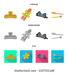 Isolated object of beauty and fashion sign. Collection of beauty and female stock symbol for web.