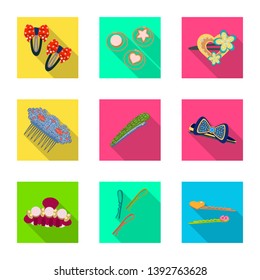 Isolated object of beauty and fashion symbol. Collection of beauty and female stock symbol for web.