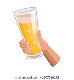 Isolated object of beer and mug sign. Web element of beer and glass stock symbol for web.