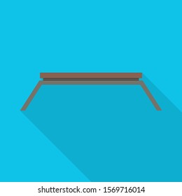 Isolated object of bench and furniture logo. Graphic of bench and sitting stock vector illustration.