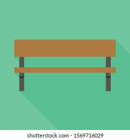 Isolated object of bench and seat symbol. Web element of bench and furniture stock vector illustration.