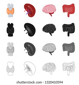 Isolated object of biology and scientific logo. Set of biology and laboratory vector icon for stock.