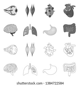 Isolated object of biology and scientific sign. Set of biology and laboratory stock symbol for web. Isolated object of biology and scientific sign. Set of biology and laboratory stock symbol for web.