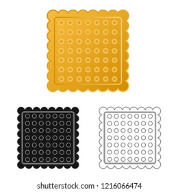 Isolated object of biscuit and bake icon. Collection of biscuit and chocolate vector icon for stock.