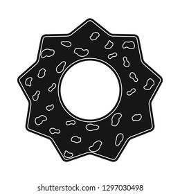 Isolated object of biscuit and bake icon. Collection of biscuit and chocolate stock symbol for web.