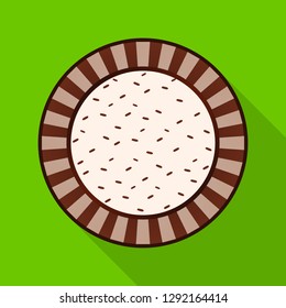 Isolated object of biscuit and bake symbol. Collection of biscuit and chocolate stock symbol for web.