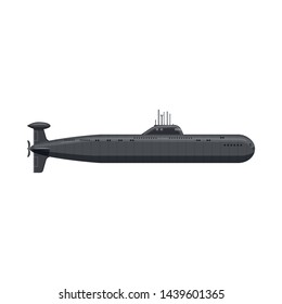 Isolated object of boat and navy icon. Collection of boat and deep stock vector illustration.