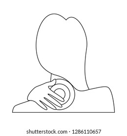Isolated object of bone and inflammation  sign. Collection of bone and wound stock symbol for web.