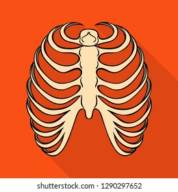 Isolated object of bone and skeleton sign. Set of bone and human stock symbol for web.