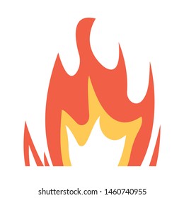 Isolated object of bonfire and light symbol. Collection of bonfire and yellow vector icon for stock.