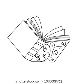 Isolated object of book and diary  logo. Set of book and notebook  vector icon for stock.
