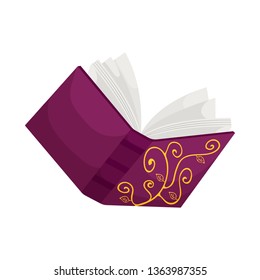Isolated object of book and diary  symbol. Collection of book and notebook  vector icon for stock.