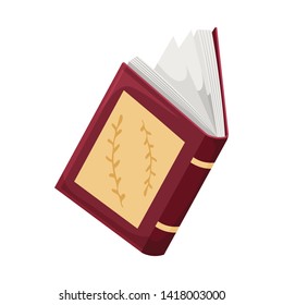 Isolated object of book  and open logo. Set of book  and content  stock vector illustration.