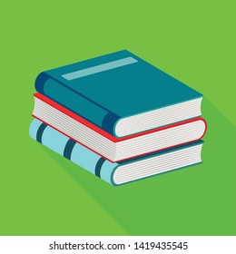 Isolated object of book and science icon. Collection of book and learning  stock vector illustration.