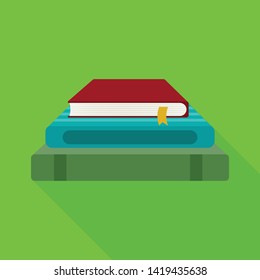 Isolated object of book and stack  icon. Set of book and learning  vector icon for stock.