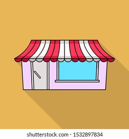 Isolated object of bookstore and shop symbol. Graphic of bookstore and mini stock symbol for web.