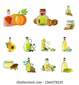 Isolated object of bottle and glass  icon. Collection of bottle and agriculture vector icon for stock.
