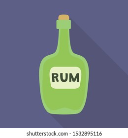 Isolated object of bottle and rum icon. Web element of bottle and bourbon vector icon for stock.