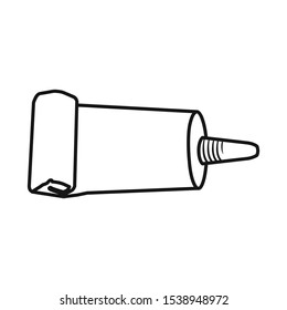 Isolated object of bottle and super symbol. Web element of bottle and paste stock symbol for web.