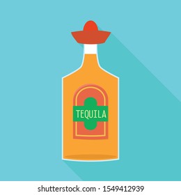 Isolated object of bottle and tequila symbol. Graphic of bottle and glass vector icon for Stock.