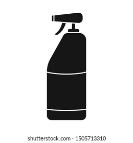 Isolated object of bottle and wash logo. Web element of bottle and shampoo vector icon for stock.