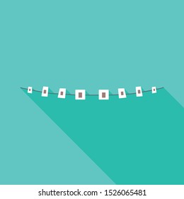 Isolated object of brackets and braces sign. Graphic of brackets and metal stock vector illustration.