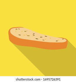 Isolated object of bread and toast icon. Web element of bread and meal vector icon for Stock.