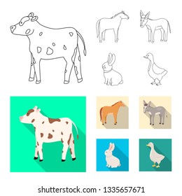 Isolated object of breeding and kitchen  icon. Collection of breeding and organic  stock symbol for web.