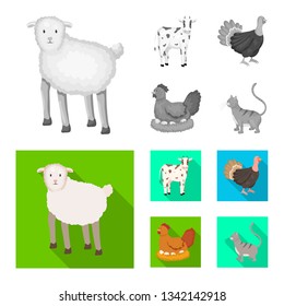 Isolated object of breeding and kitchen  icon. Collection of breeding and organic  stock symbol for web.