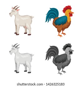 Isolated object of breeding and kitchen icon. Collection of breeding and organic stock symbol for web.