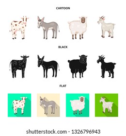 Isolated object of breeding and kitchen  sign. Collection of breeding and organic  vector icon for stock.