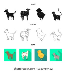 Isolated object of breeding and kitchen  sign. Collection of breeding and organic  vector icon for stock.