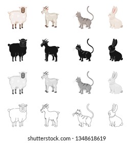Isolated object of breeding and kitchen  symbol. Collection of breeding and organic  vector icon for stock.