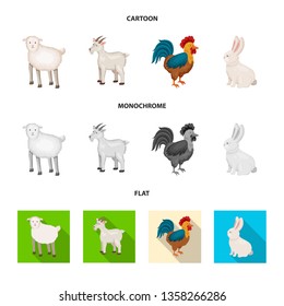 Isolated object of breeding and kitchen  symbol. Collection of breeding and organic  vector icon for stock.